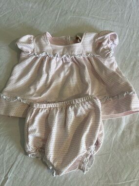 Beaufort Bonnet Two-Piece Dress & Bloomers Set- worn once